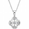 Sterling Silver .03 CTW Diamond 18 inch Necklace Ref. 2994783