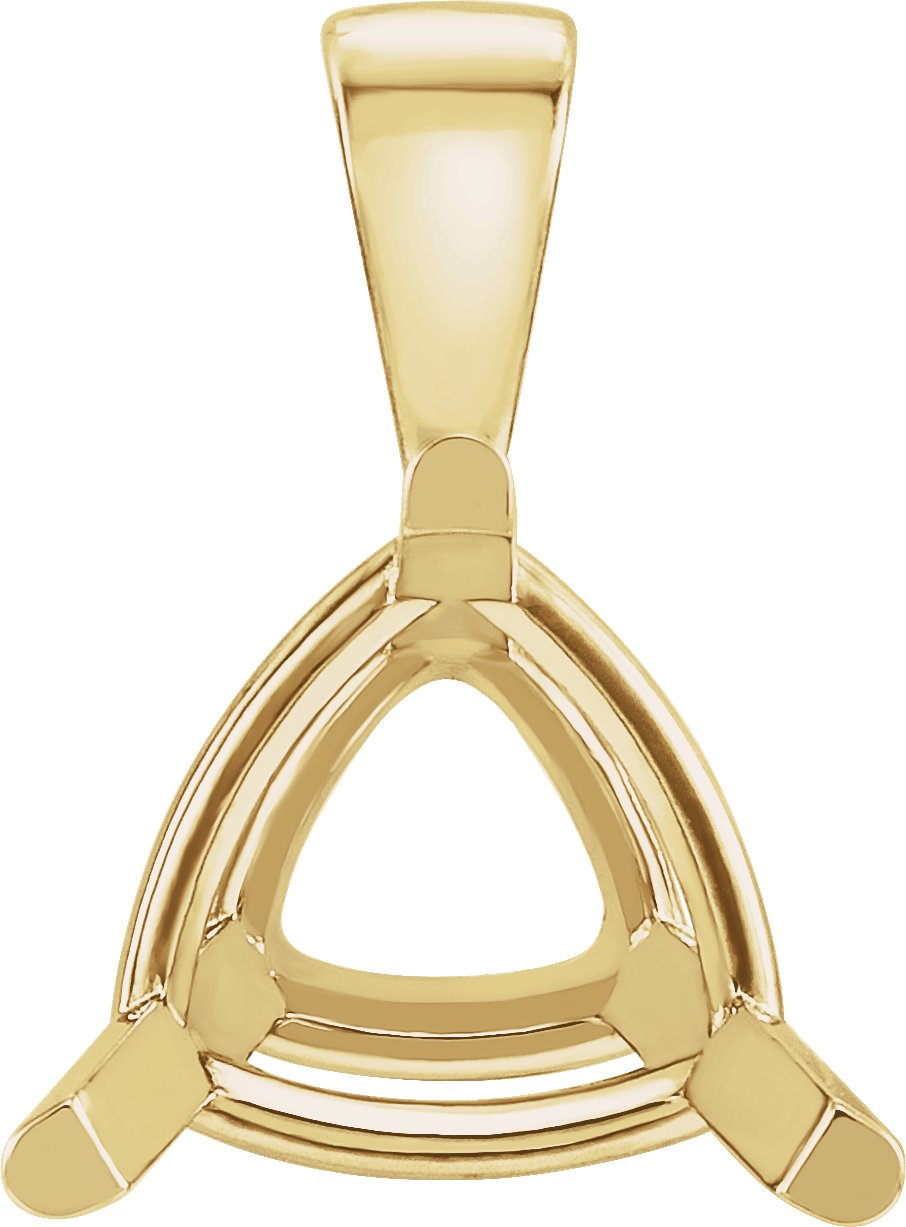 Trillion 3-Prong Basket Pendant
