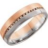 14K Rose and White 6 mm .33 CTW Cognac Diamond Band Size 7 Ref 11533407