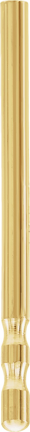 .03"x.444" Double Notched Earring Post