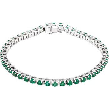 Platinum Emerald Line 7 inch Bracelet Ref. 11377991