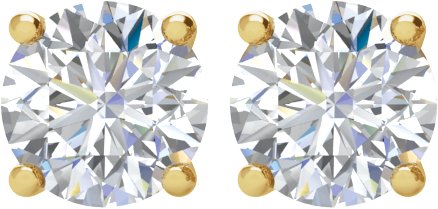 14K Yellow 1/2 CTW Diamond Stud Earrings