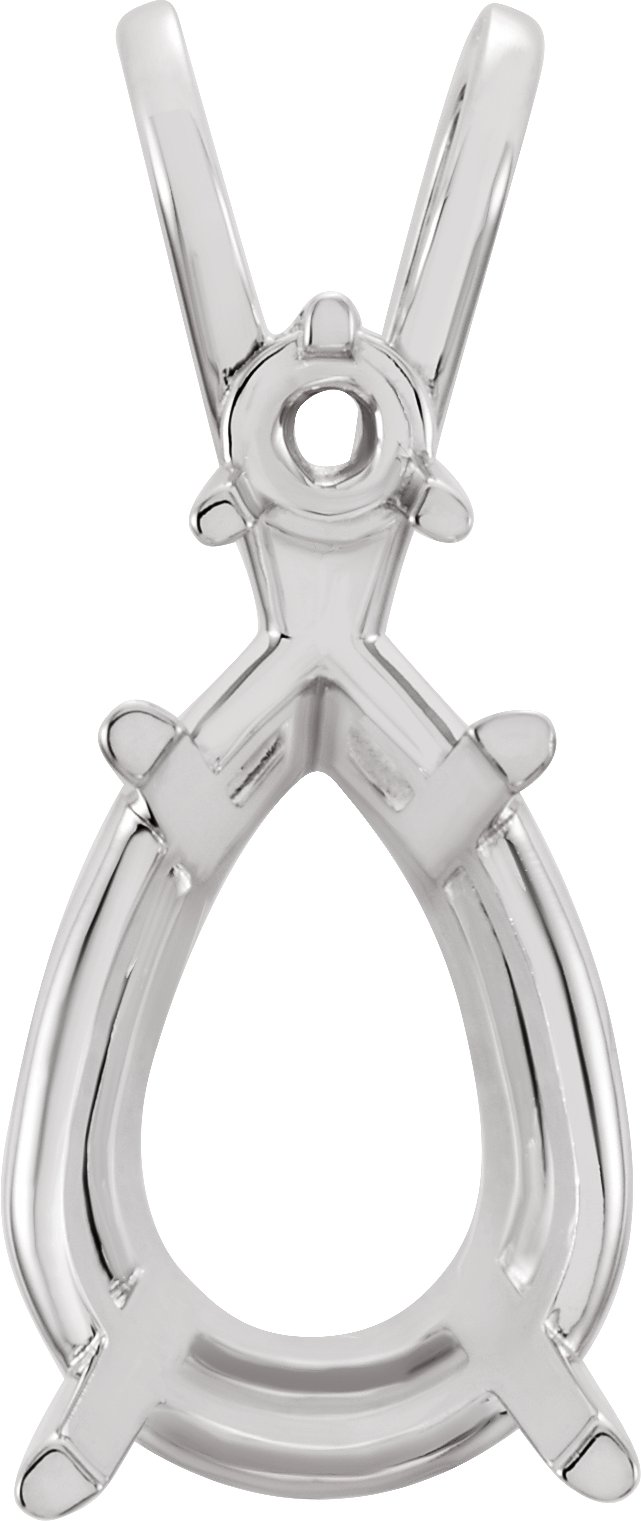 Pear 4-Prong Pendant