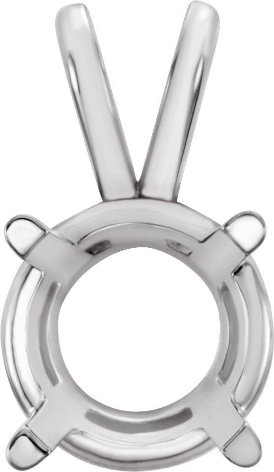 Round 4-Prong Basket Pendant