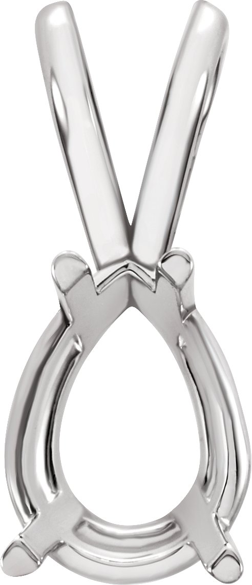 Pear 4-Prong Lightweight Pendant