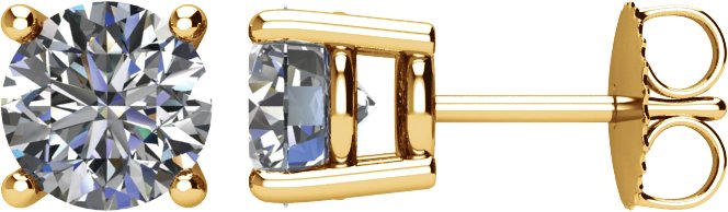 14K Yellow 2 CTW Diamond Earrings Ref. 3438500
