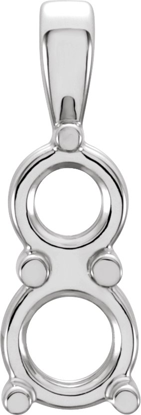 Round Two-Stone Pendant