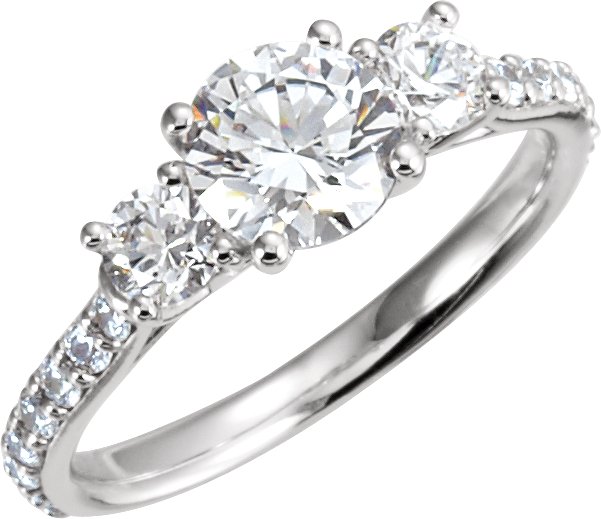 Three-Stone Engagement Ring 