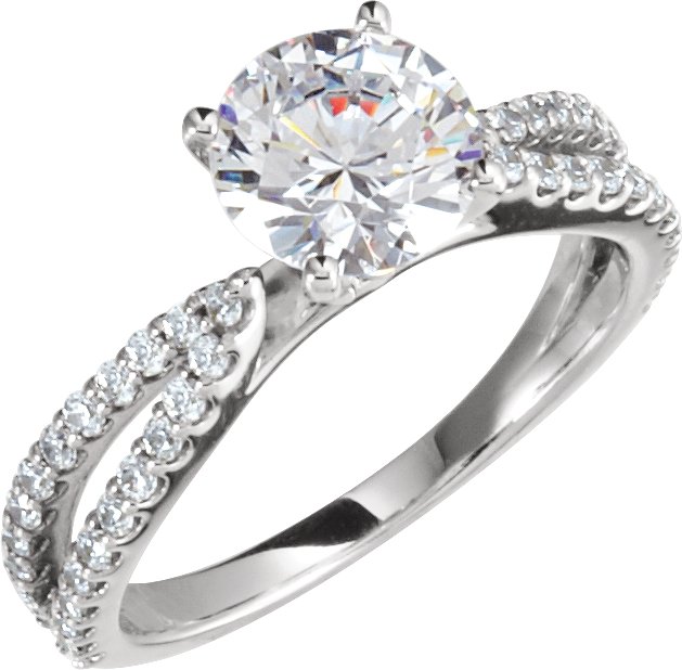 Diamond Engagement Ring or Semi-Mount 