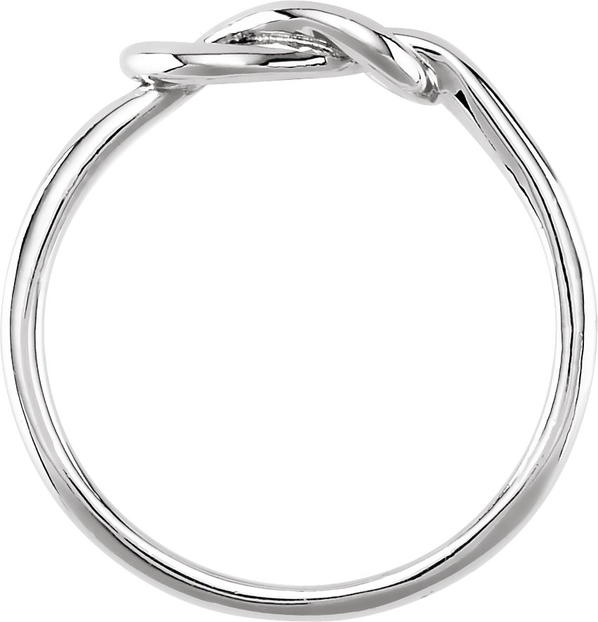 Sterling Silver 6 mm Knot Ring