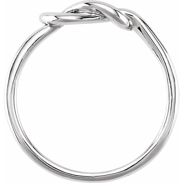 Sterling Silver 6 mm Knot Ring