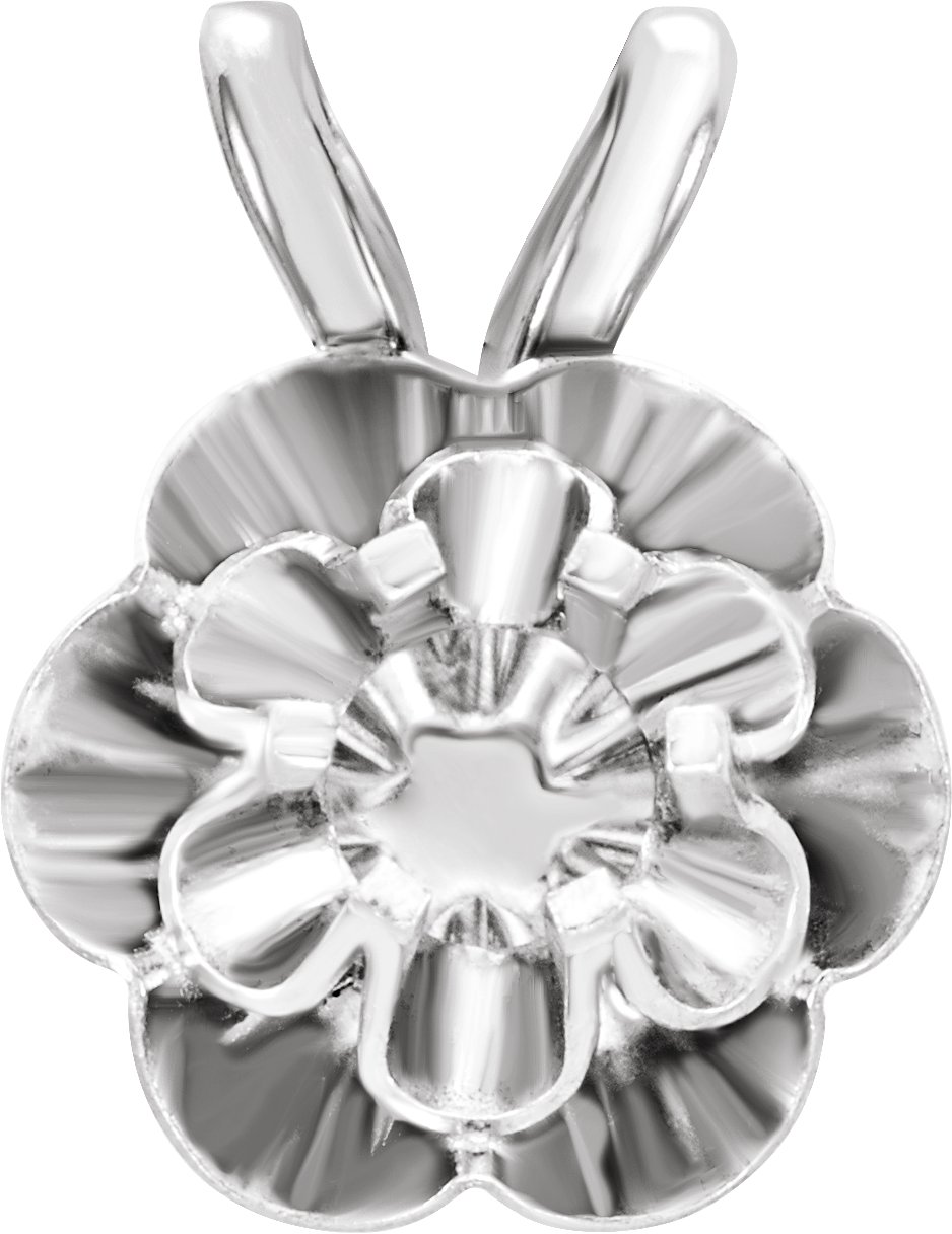 Round 6-Prong Buttercup Pendant