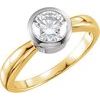 14K Yellow .50 CTW Diamond Solitaire Engagement Ring Ref 182683