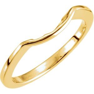 14K Yellow Matching Band for 8.2 mm Round Ring