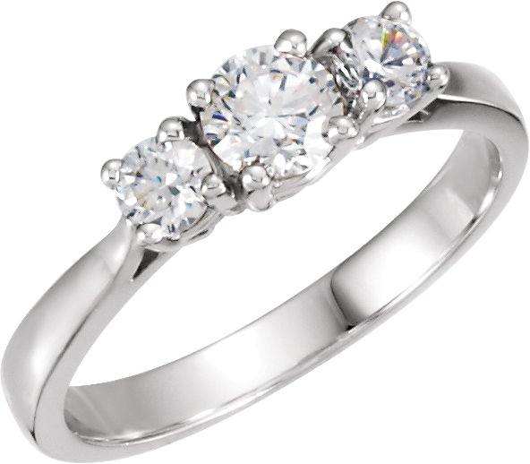 Three Stone Anniversary Band .70 CTW Ref 145378