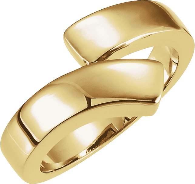 18K Yellow Bypass Ring