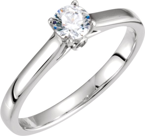 10K White .25 CTW Diamond Engagement Ring with Accent Ref 5030665