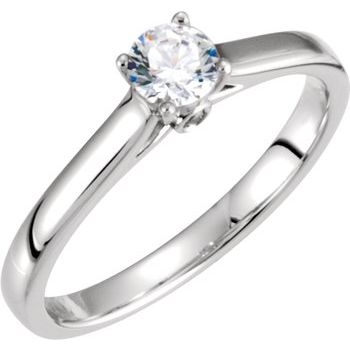 Continuum Sterling Silver .25 CTW Diamond Engagement Ring with Accent Ref 5032396