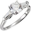 Continuum Sterling Silver .25 CTW Diamond Sculptural Inspired Engagement Ring Ref 4738977