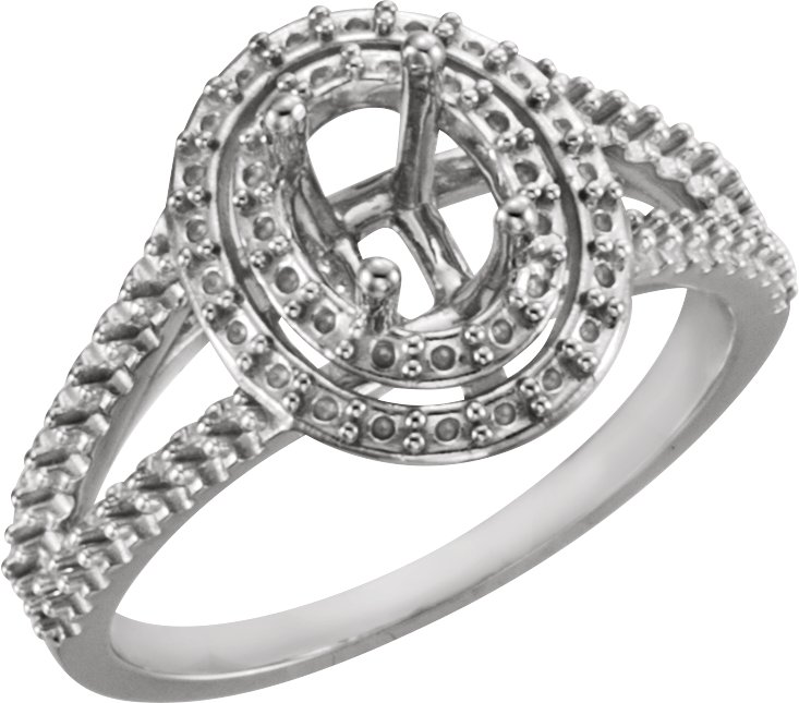 Double Halo-Style Engagement Ring