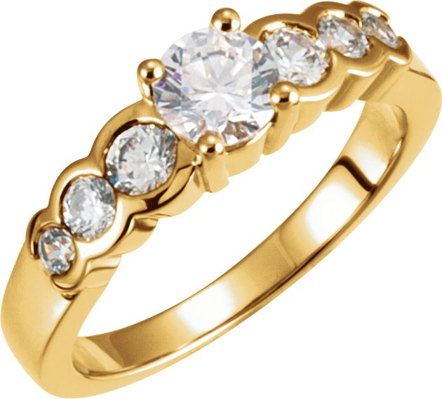 Diamond Engagement Ring .96 CTW Ref 594194