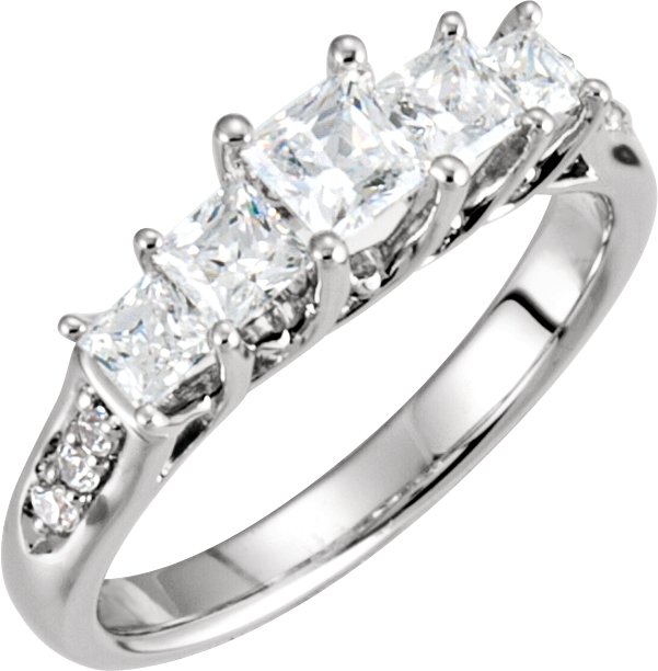 Platinum 1 CTW Diamond Anniversary Band Ref 2975773