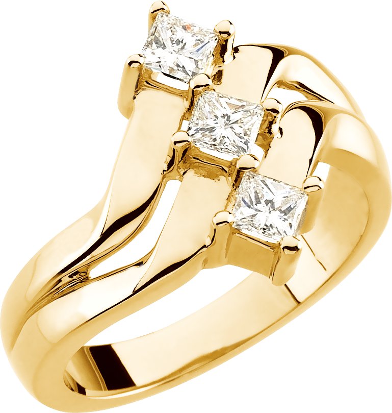 5/8 CTW Natural Diamond Ring – 14K Yellow Gold