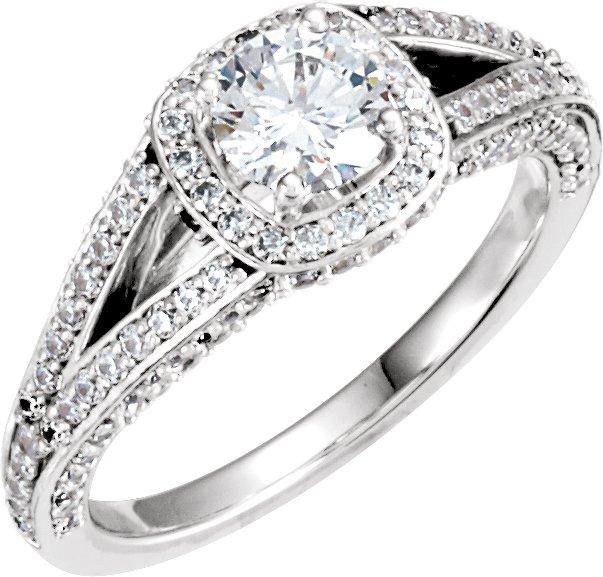 Split Shank Engagement Ring Mounting