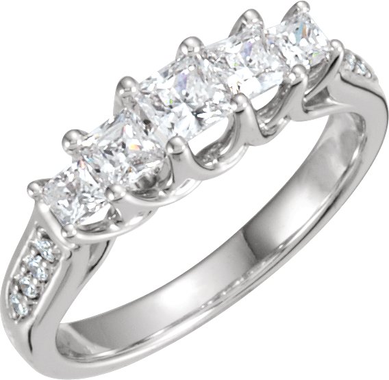 Platinum .50 CTW Diamond Anniversary Band Ref 2975797