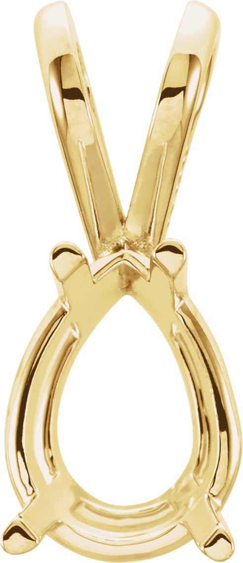 Pear 4-Prong Lightweight Pendant