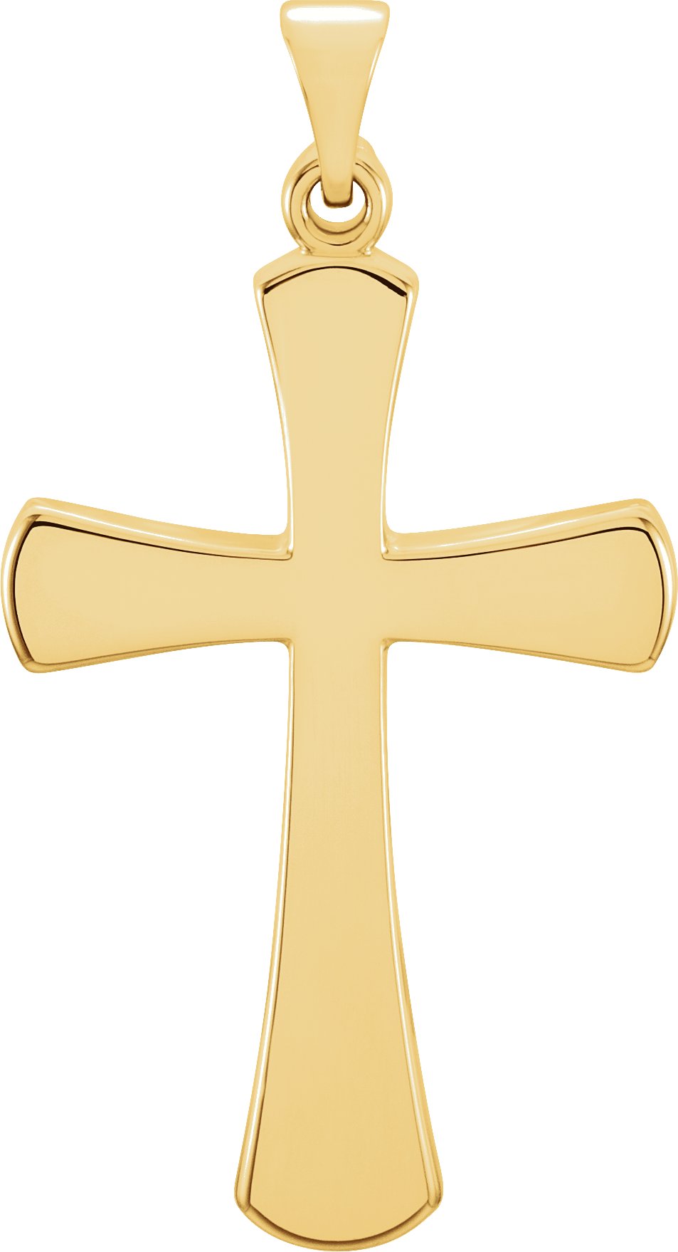 14K Yellow Cross Pendant