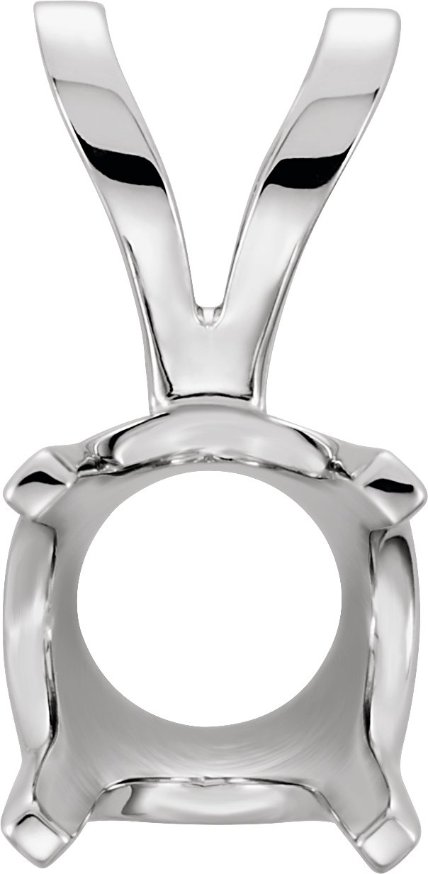 Round 4-Prong Solitaire Pendant