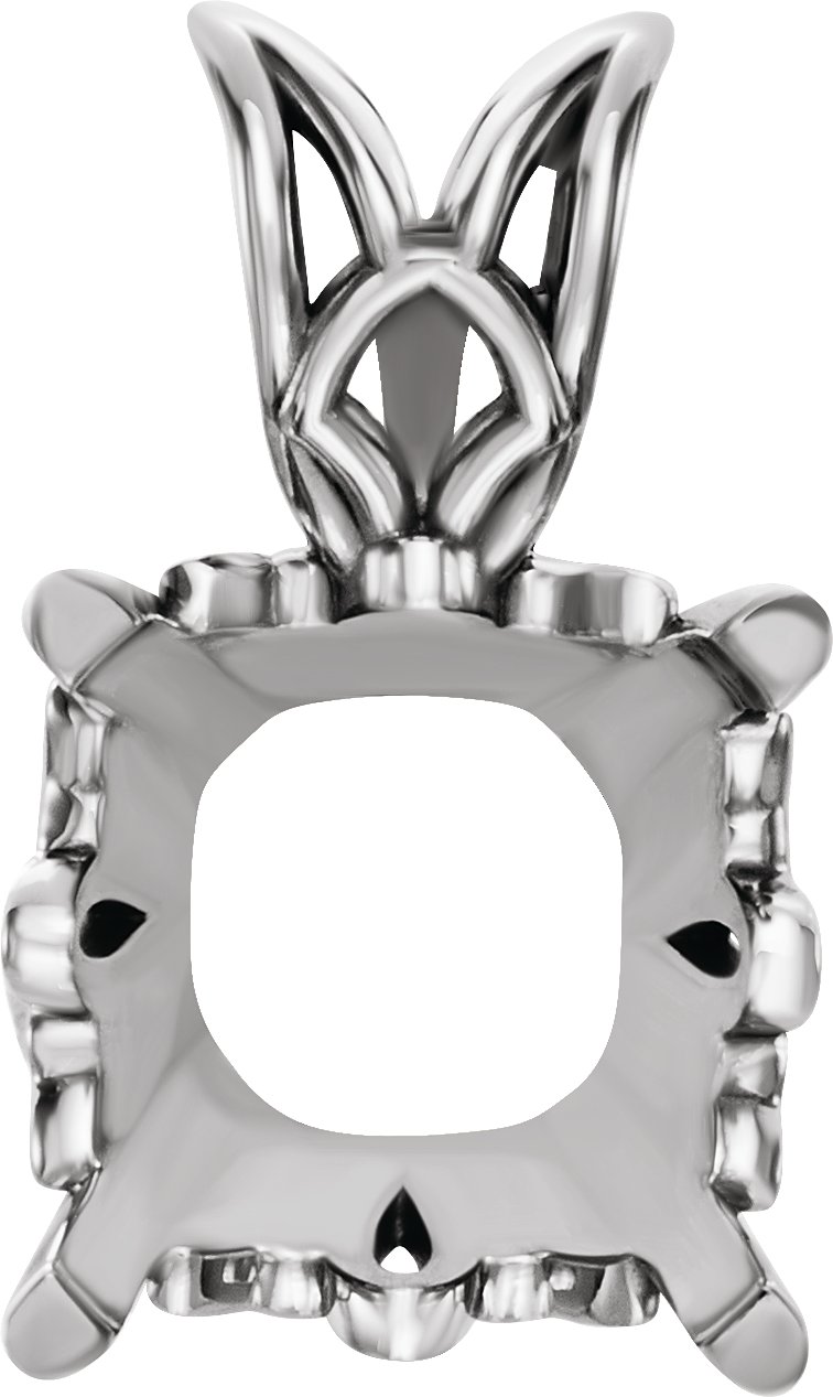 Cushion Scroll Setting® Pendant