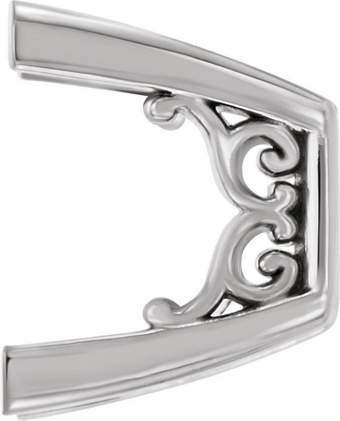 Vintage-Inspired Scroll Earring Setting