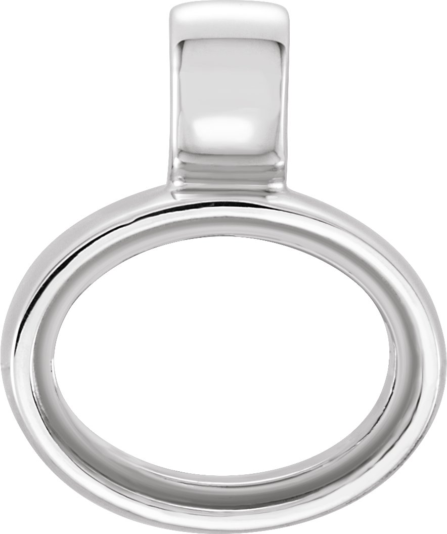 Oval Bezel-Set Pendant