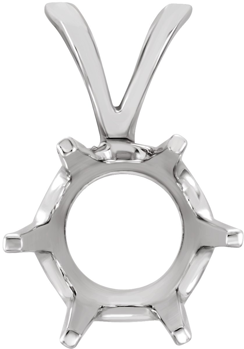 Round 6-Prong Pendant