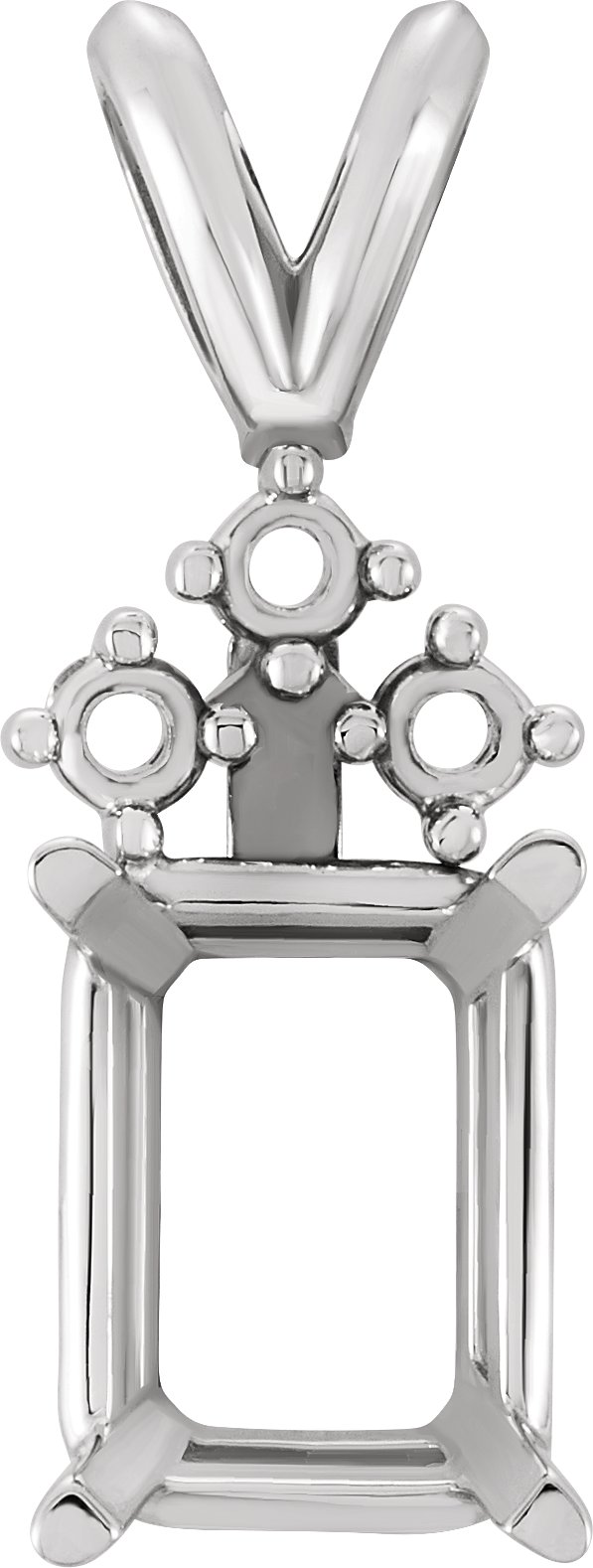 Emerald 4-Prong Pendant