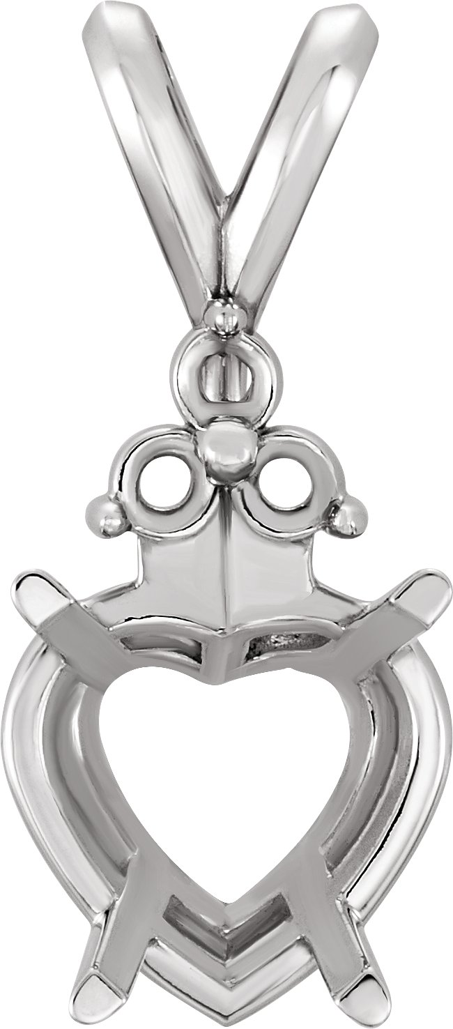 Heart 4-Prong Pendant