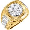 Mens Diamond Cluster Ring 1.50 CTW Ref 561724