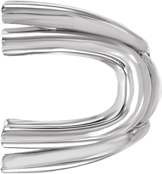 Square U-Prong Earring Setting