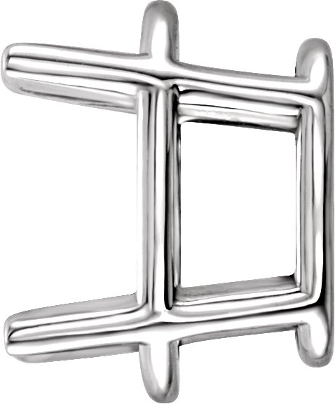 Oval 4-Prong Lightweight Earring Setting