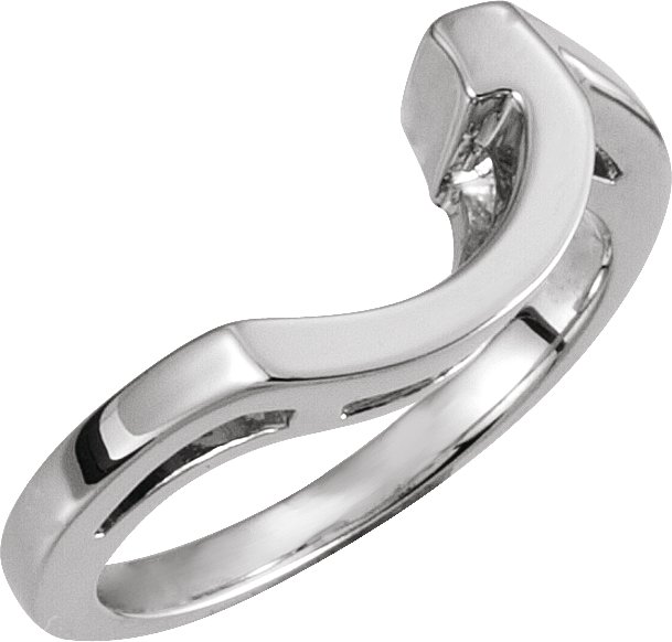Half-Bezel Solitaire Engagement Ring or Band