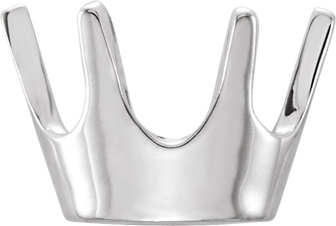Oval 6-Prong Low Solid Base Setting