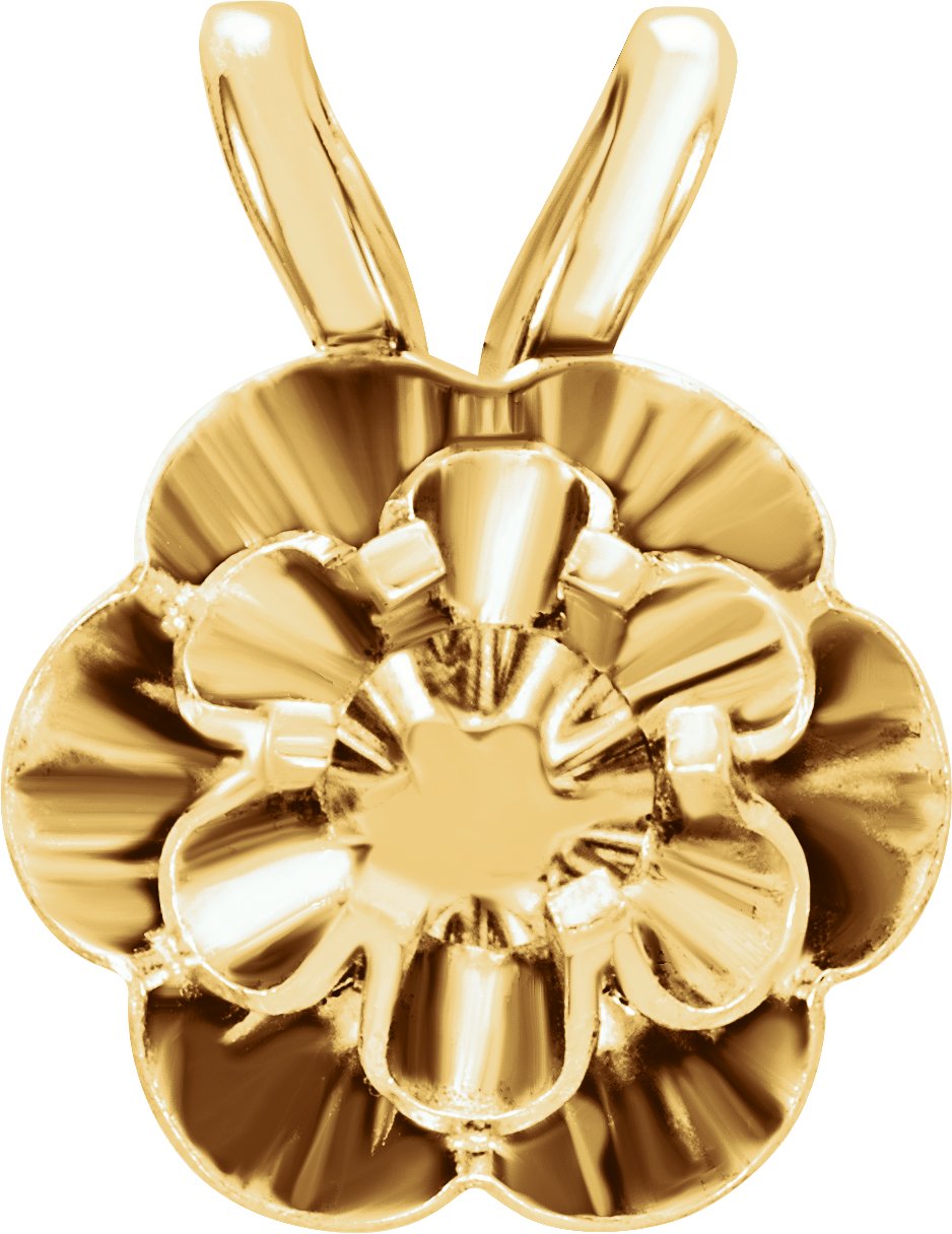 Round 6-Prong Buttercup Pendant