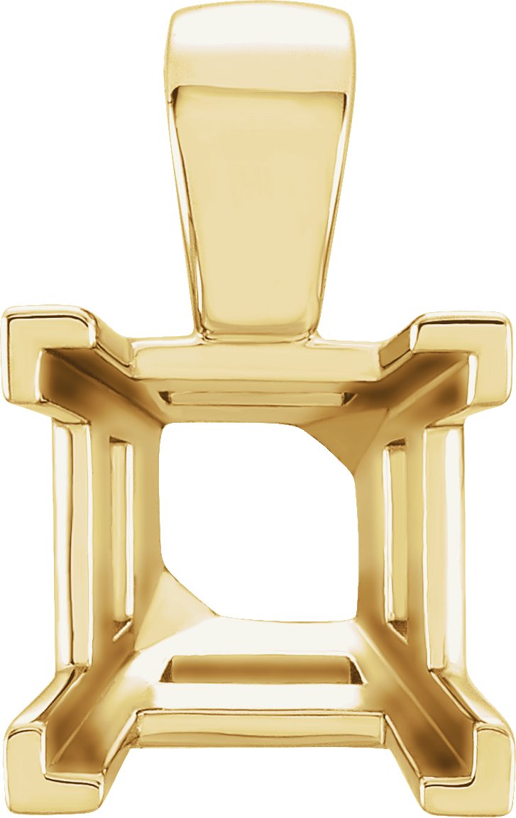 Square V-Prong Pendant
