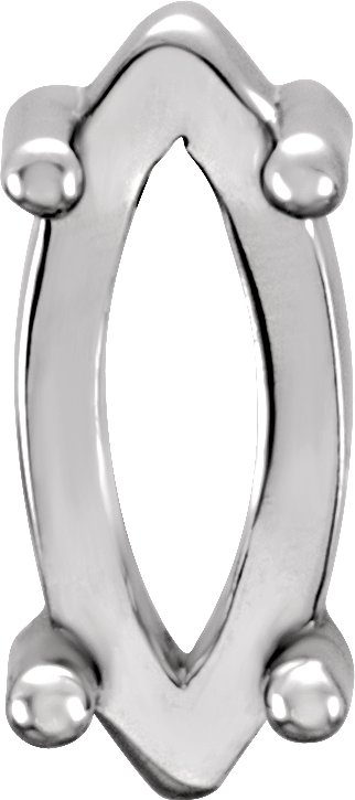Маркиз 4-Prong Cabochon Setting