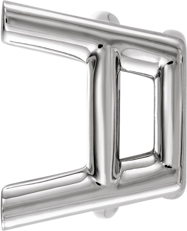 Cushion 4-Prong Earring Setting