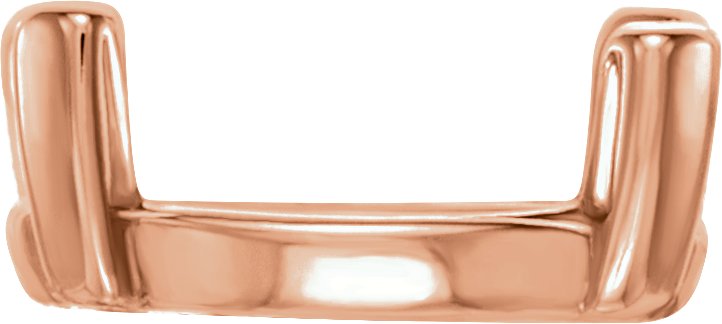 Oval 4-Prong Solid Base Setting