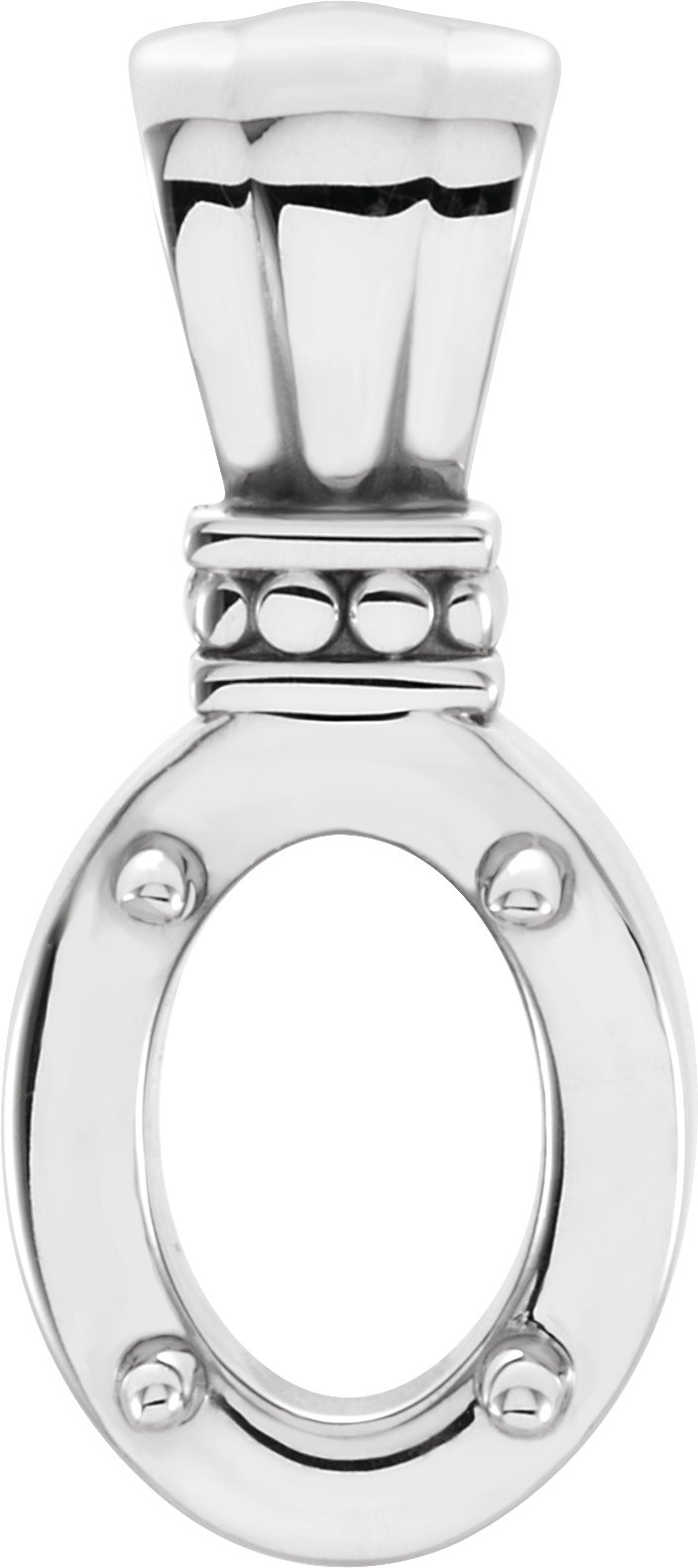 Oval 4-Prong Pendant