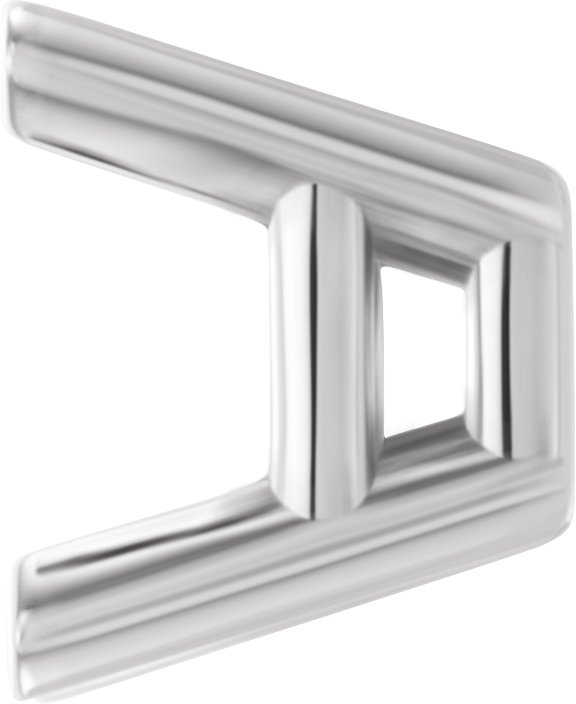 Square 4-Prong Lightweight Earring Setting